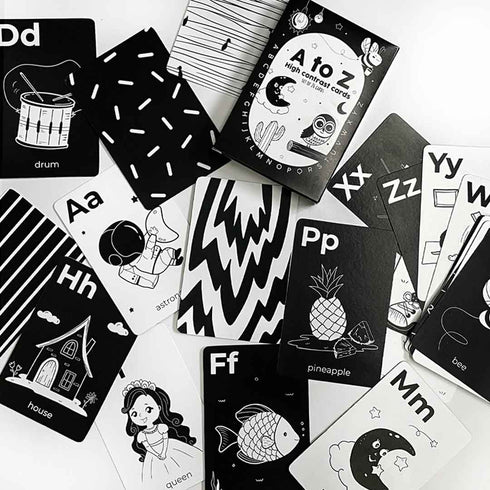 Patterns & Alphabets High Contrast Flash Cards